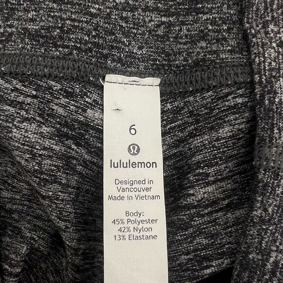 LULULEMON Wunder Under Hi-Rise Leggings 28" Heathered Black Yoga Tight Pant Sz 6 - Picture 8 of 8
